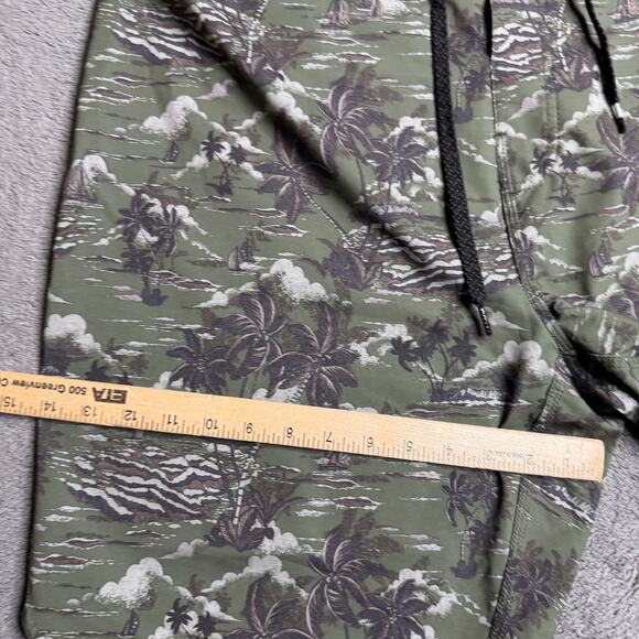 Rip Curl Mirage Board Shorts Surf Hawaii Mens 40 Green Tropical Palm Trees Waves - Picture 7 of 10